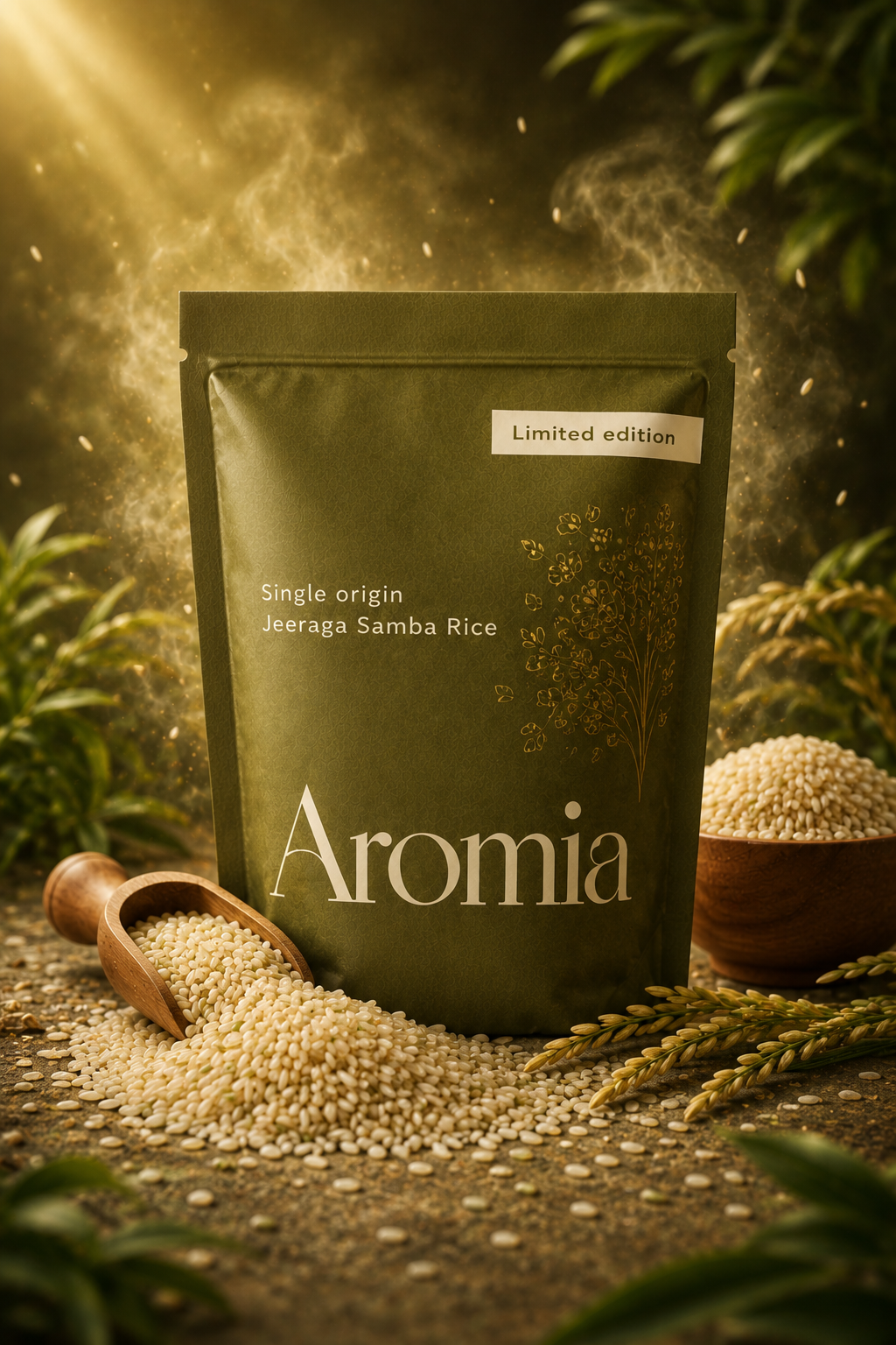 Seeraga Samba Rice (Jeeraga Samba) packaging by D'Amalfi