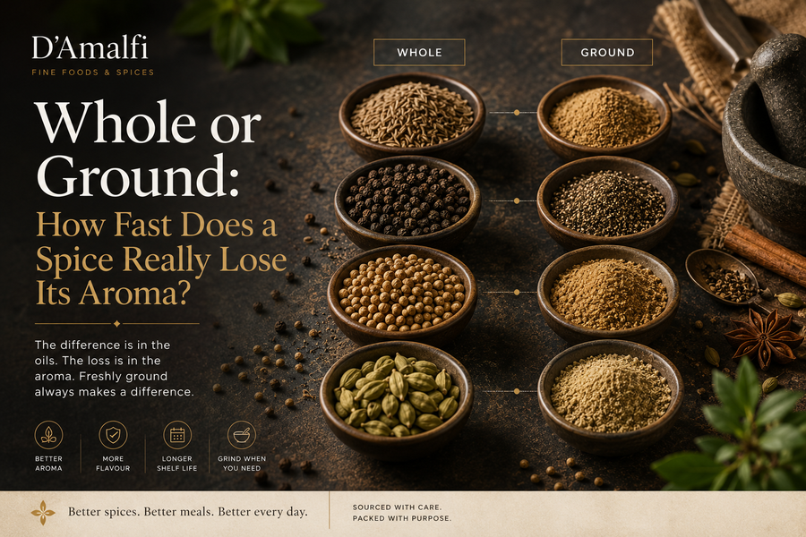 Whole vs Ground Spices: How Long Does Aroma Last? | D'Amalfi