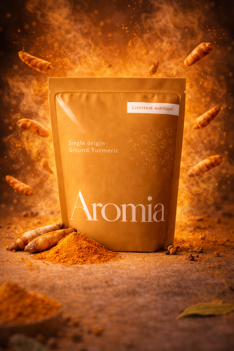 Erode Turmeric Powder packaging by D'Amalfi