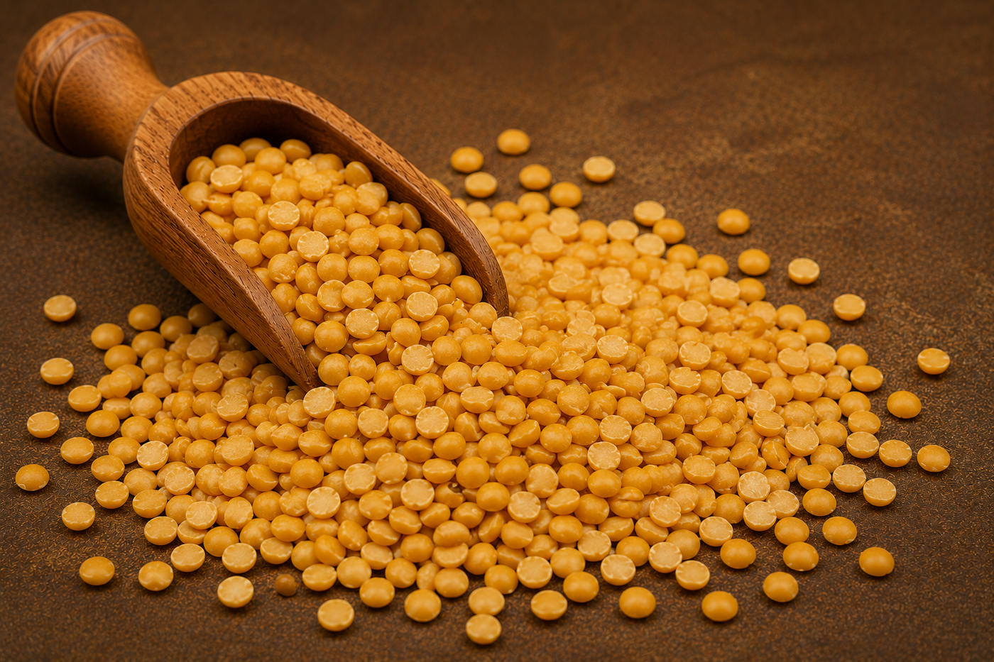 Toor Dal (split pigeon pea) packaging by D'Amalfi