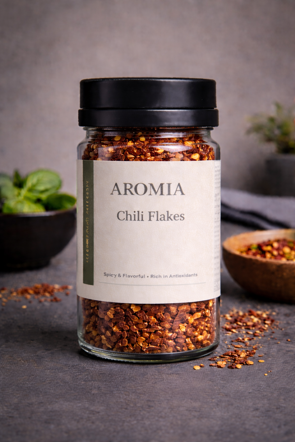 Chilli Flakes packaging by D'Amalfi